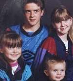 Four of Vanessa Baker's children before the tragedy