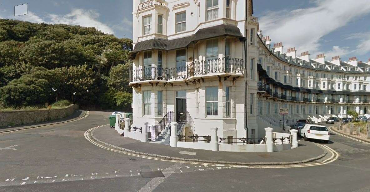 The camp is located on land behind Marine Crescent, Folkestone. Credit: Google Maps (9151491)