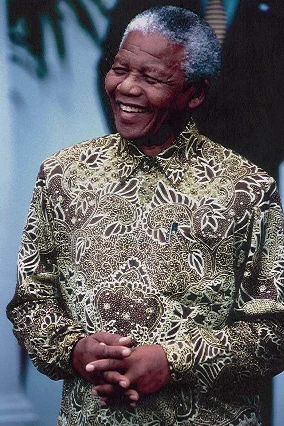 Former South African president Nelson Mandela