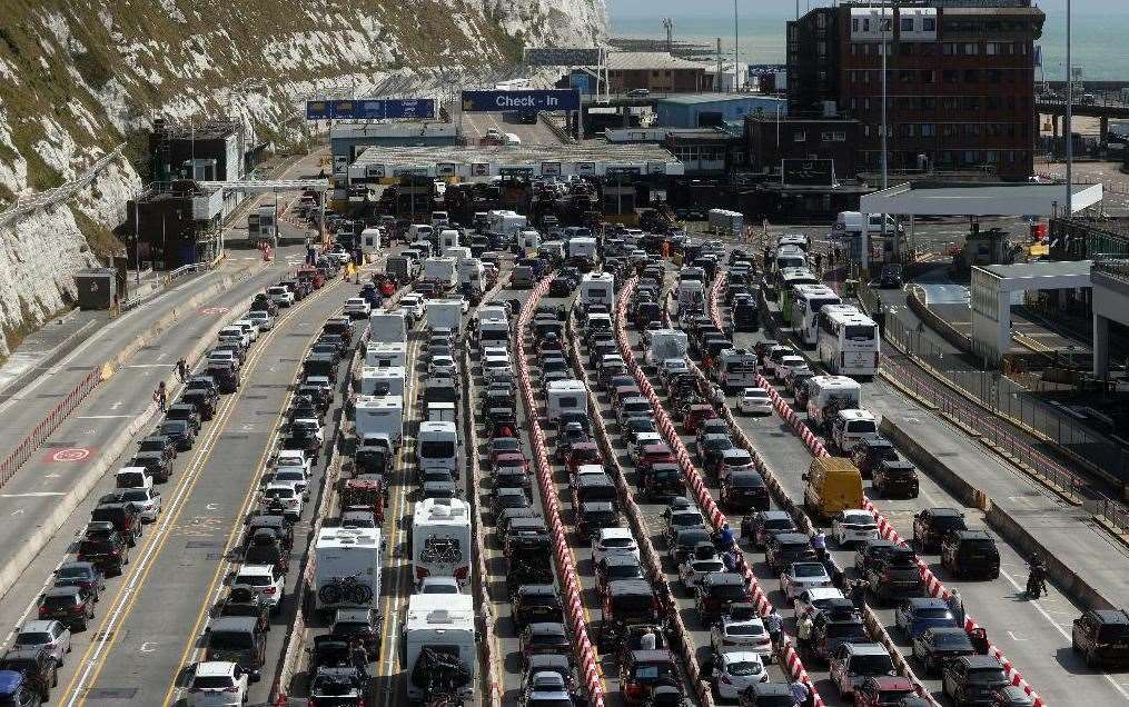 Dover has experienced big queues since the changes to customs were introduced. Picture: Barry Goodwin