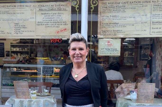 Joanne Povey owner of The Bay Leaf cape in Roman Square, Sittingbourne. Picture: Joe Crossley