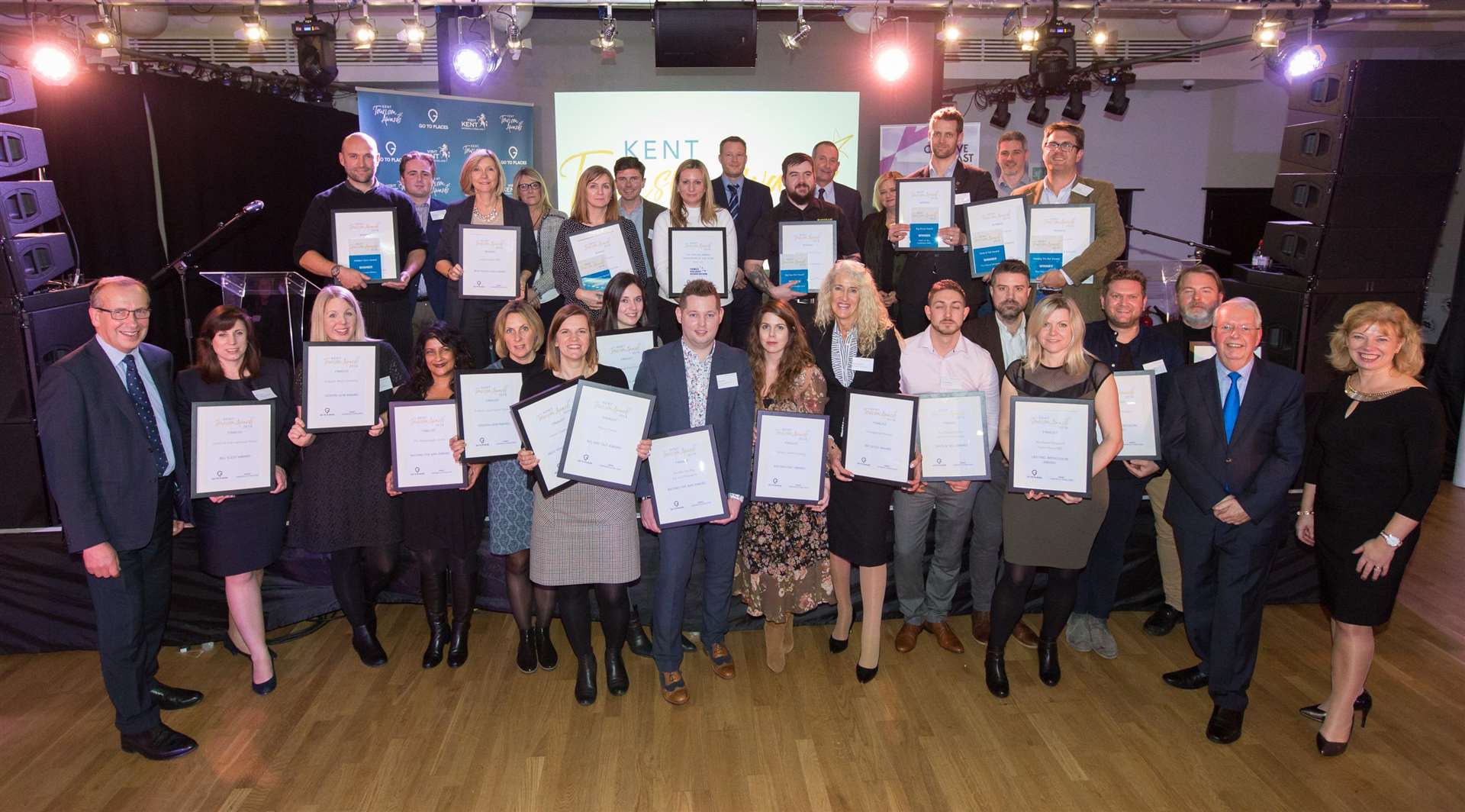 Kent Tourism Awards 2018 - winners celebrate