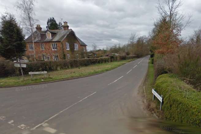 Chambers Green Road in Pluckley. Picture: Google