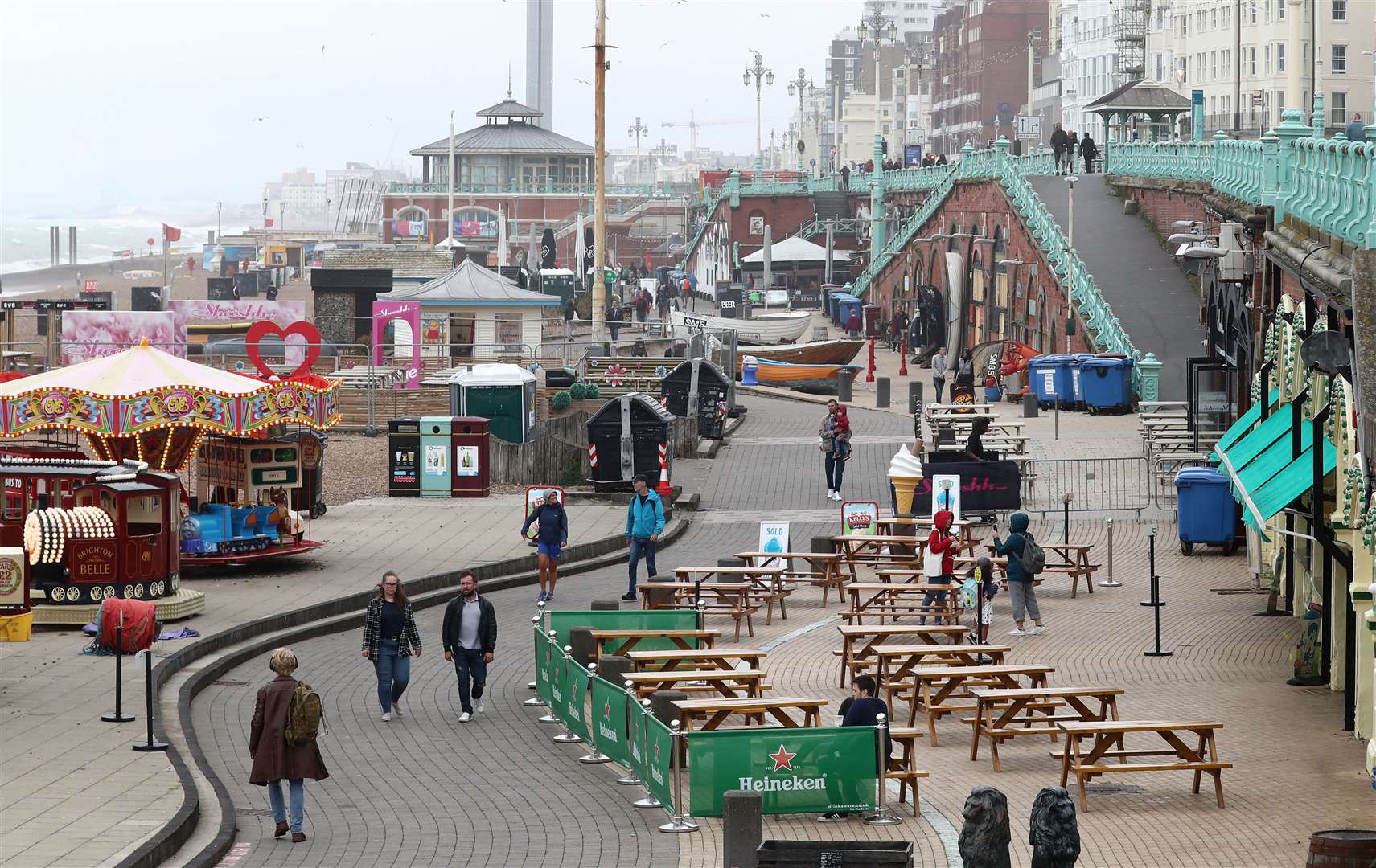 The promenade in Brighton (Gareth Fuller/PA)