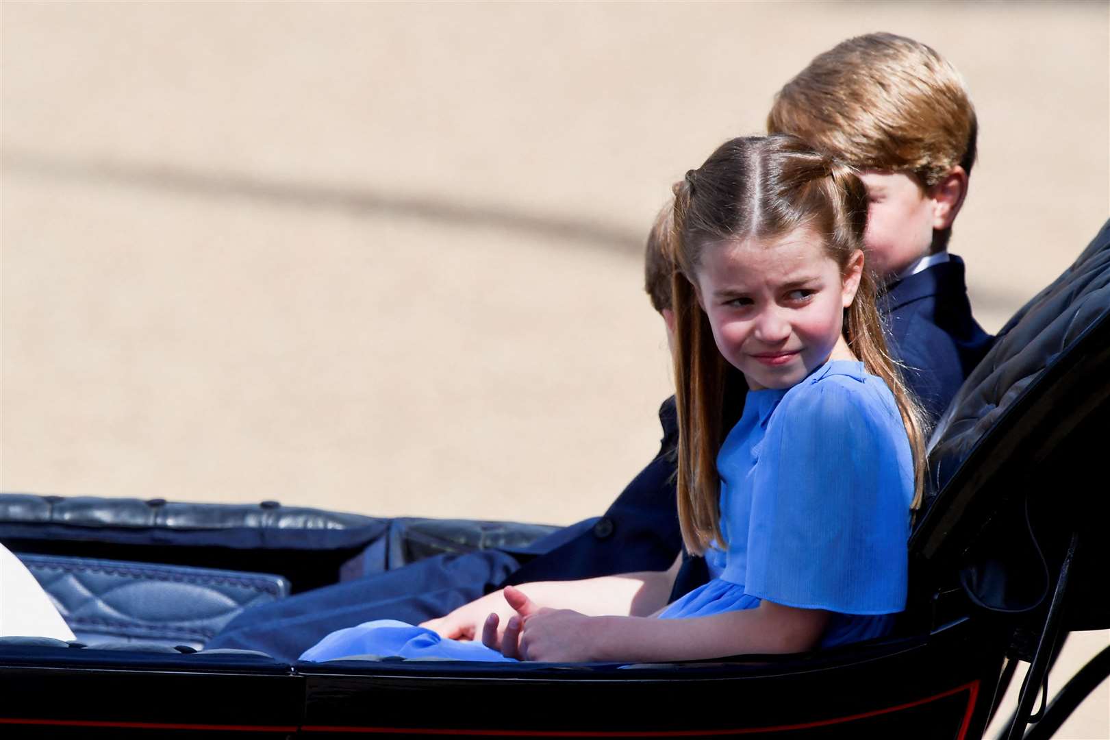 The current Princess Charlotte with her brothers (Toby Melville/PA)