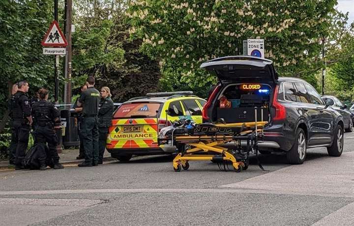 The emergency services were seen off Mill Road in Gillingham. Picture: South East 999 Videos