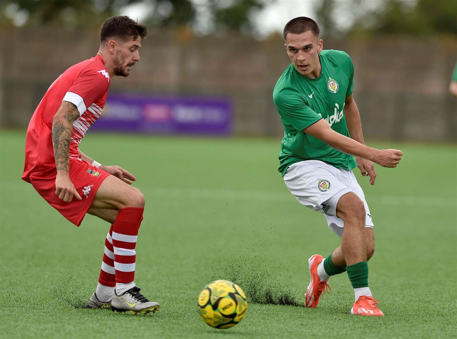 Noah Carney, right, is facing six weeks out. Picture: Ian Scammell.