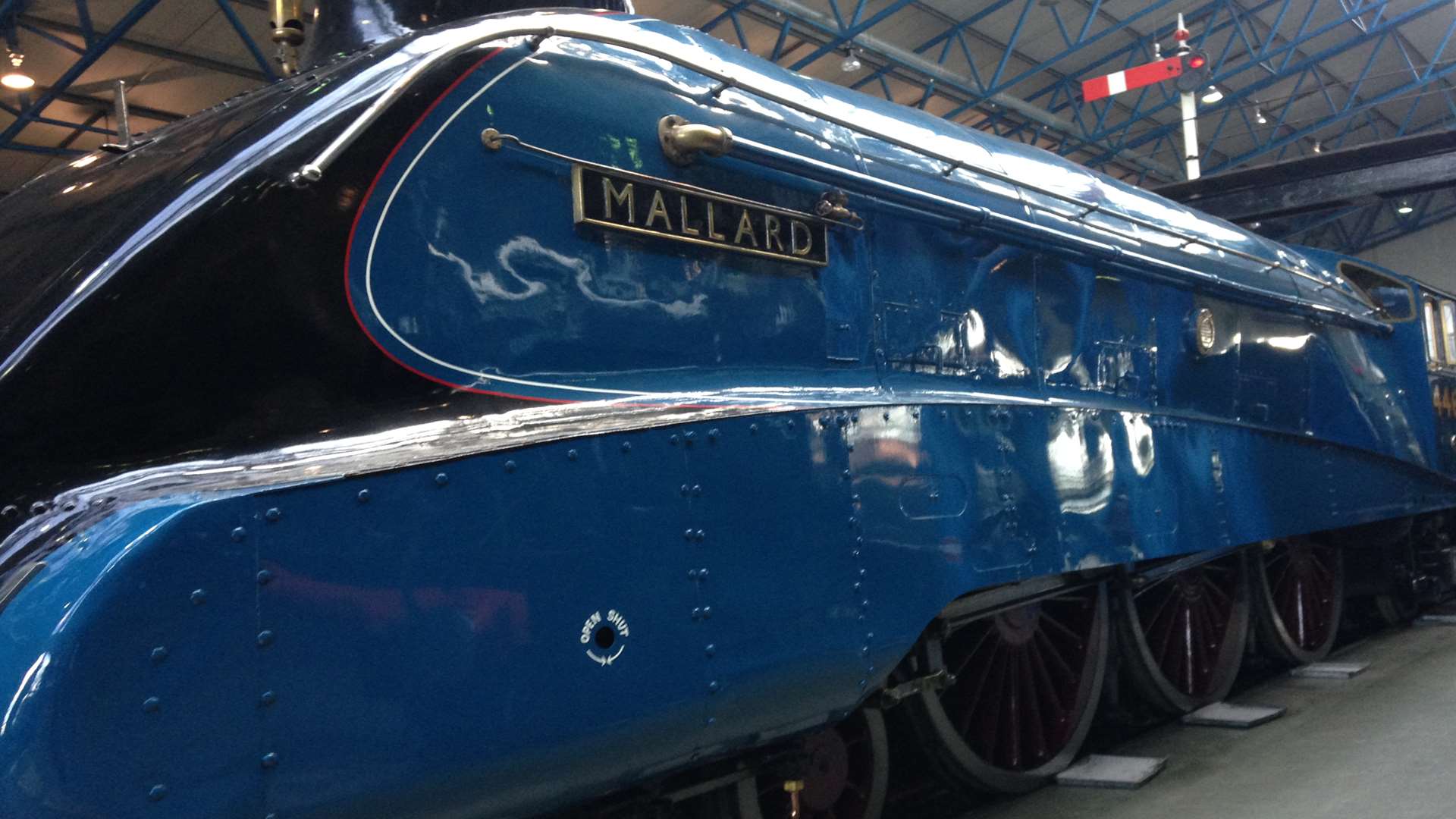 The famous Mallard at the National Railways Museum.