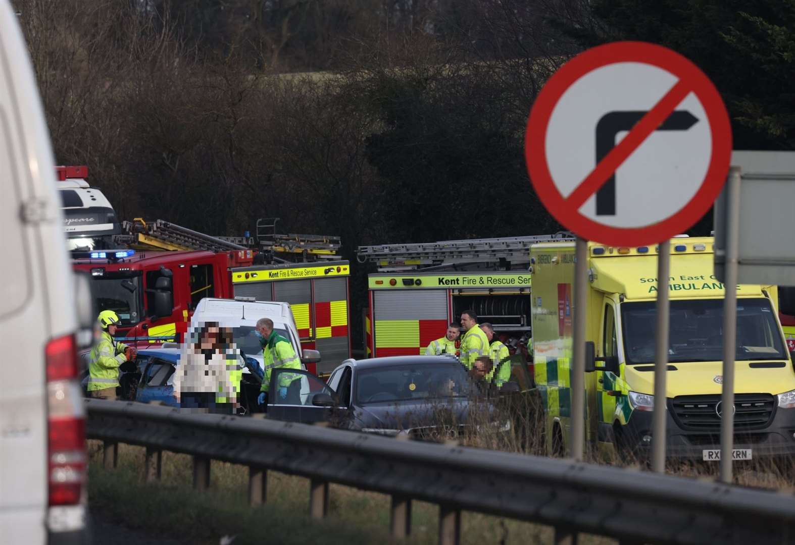 A249 Closed Between Sittingbourne And Maidstone After Two Car Crash