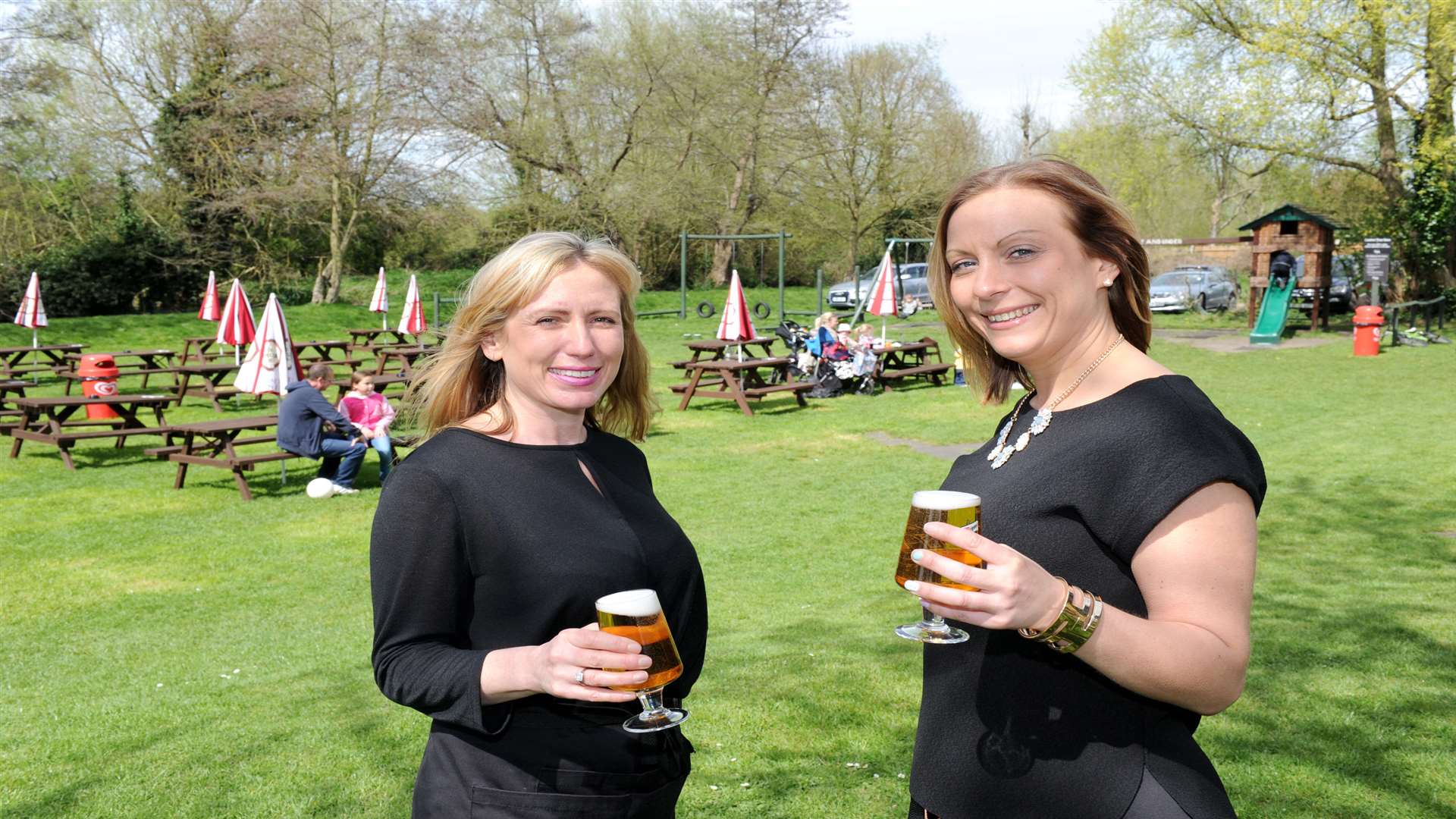 Melissa Pragnell - waitress & Laura Harper - pub manager