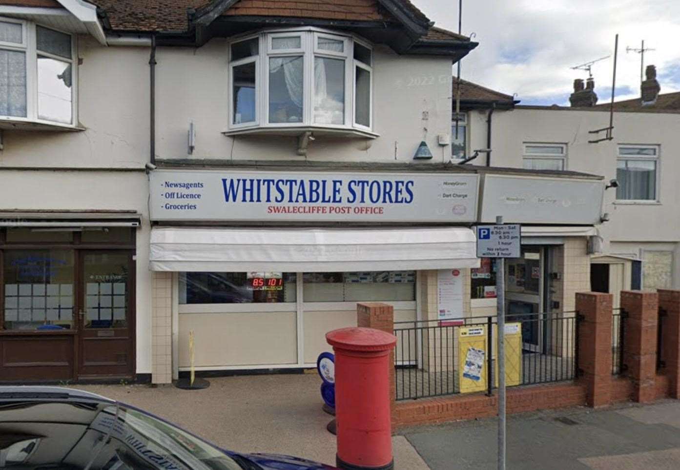 Police called to Swalecliffe Post Office in Herne Bay Road, Whitstable, after alleged armed robbery