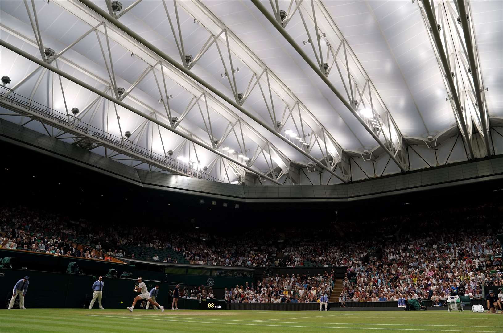 The roof over Centre Court (John Walton/PA)