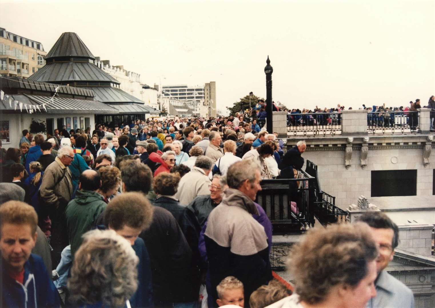 Crowds packed along the Leas in Folkestone in 1992 for the Shepway Air Festival