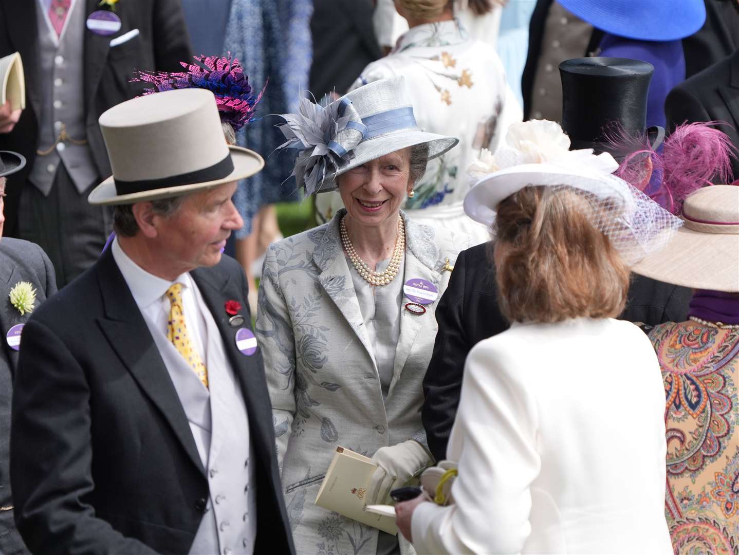 Vice Admiral Sir Timothy Laurence and the Princess Royal at Royal Ascot last week (Yui Mok/PA)