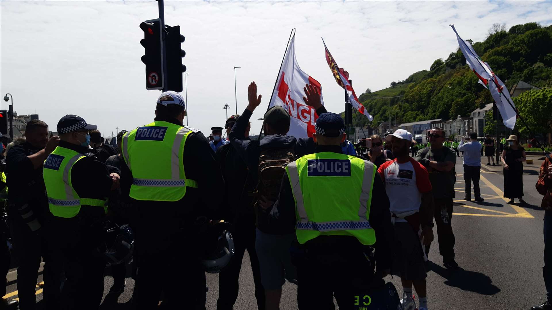The demonstration at Snargate Street on May 29. Picture: Sam Lennon