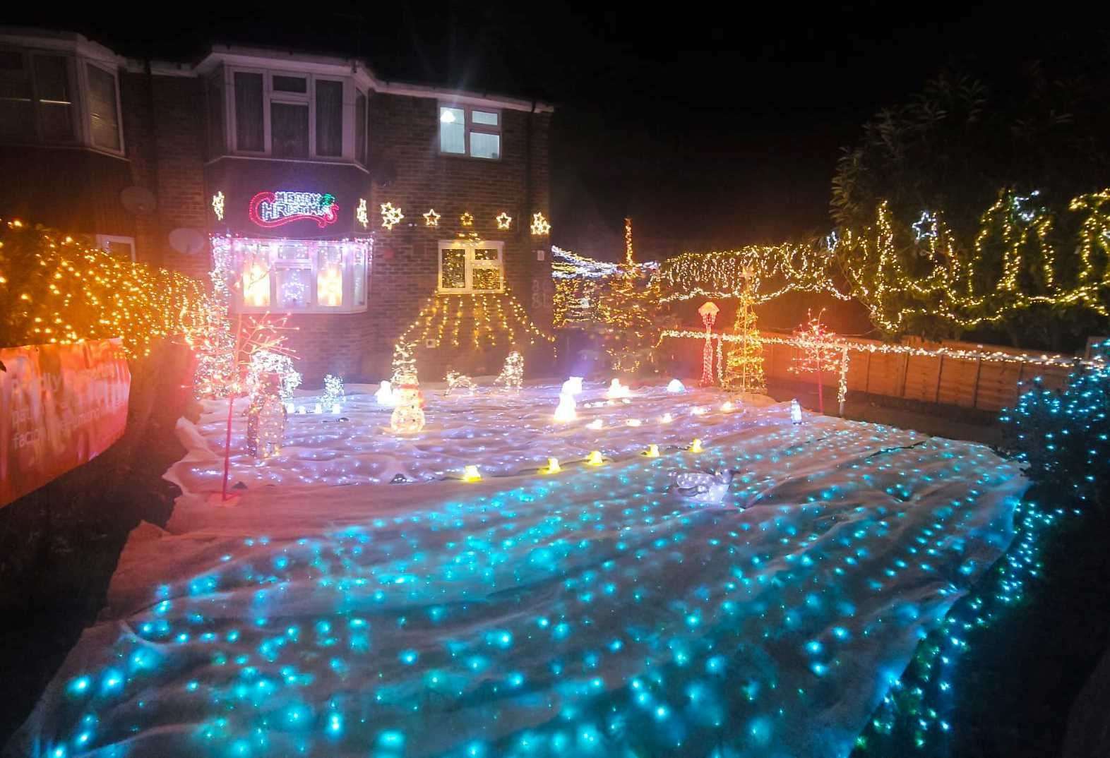 A Christmas lights display can be found in Livingstone Road, Gravesend. Picture: David Canfield and Gemma Deakins