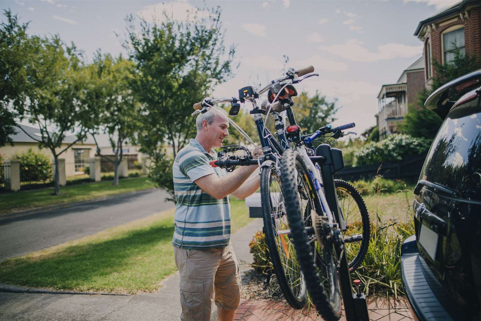 Rear or roof bike racks should be installed with caution