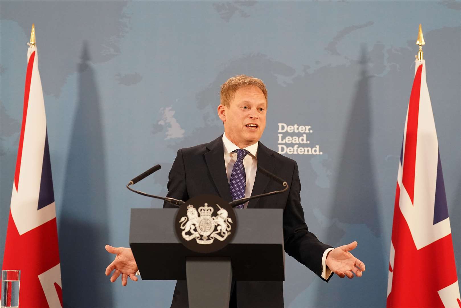 Defence Secretary Grant Shapps has spoken about his desire to spend more on the military (Stefan Rousseau/PA)