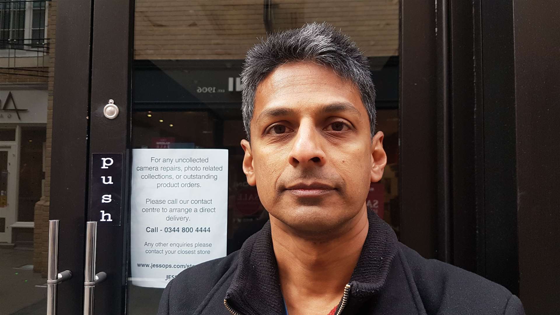 Mr Fernandes is sad following his store's closure