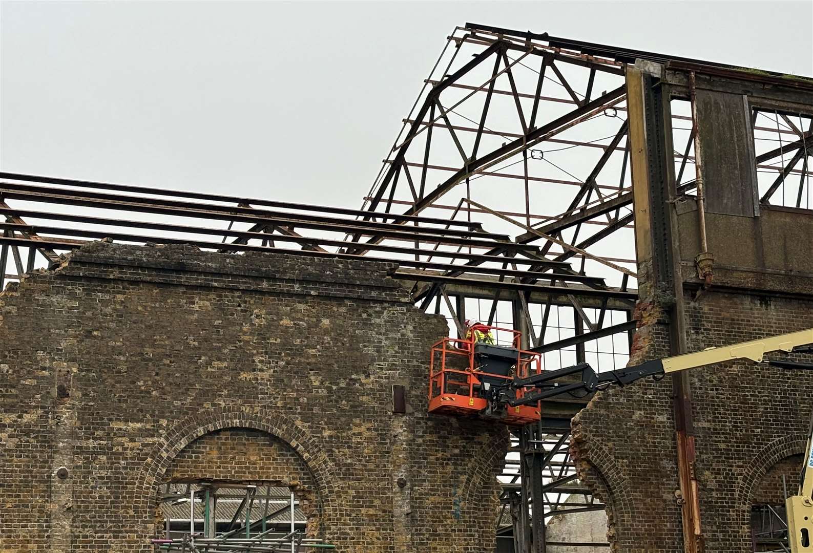 Work is progressing on the sheds at the Newtown site