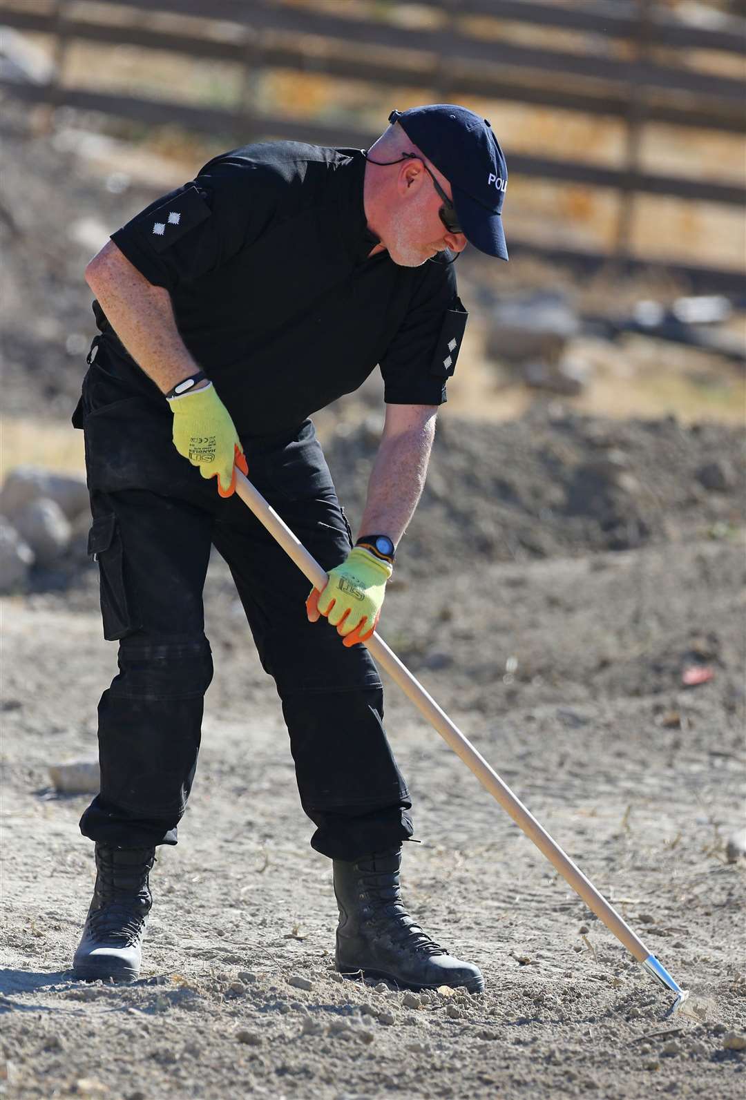 Detective Inspector Jon Cousins of South Yorkshire Police in Kos as officers from South Yorkshire Police searched for missing toddler Ben Needham (Gareth Fuller/PA)