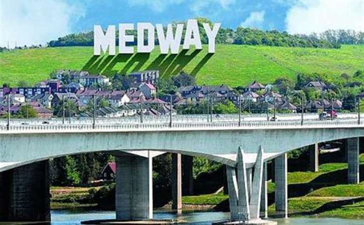 How the MEDWAY sign might have looked