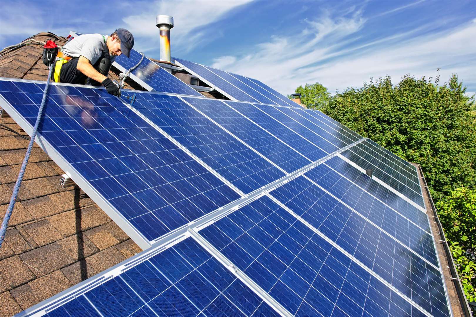 Solar panels can bring massive benefits to your home and the environment, stock picture (3778421)