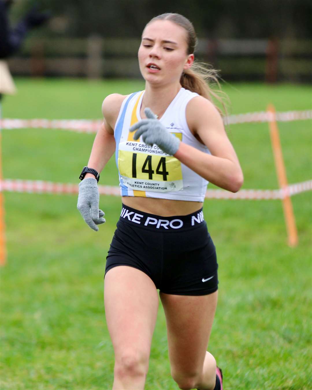 Under-17 women's race winner Holly Diprose of Sevenoaks in action at Brands Hatch. Picture: Mark Hookway