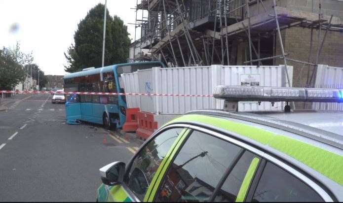 Police have cordoned off the road