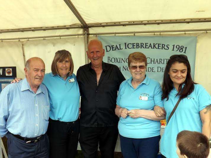 Wayne Elliott during his year as deputy mayor helping to promote the annual Boxing Day Dip with members of Deal Icebreakers