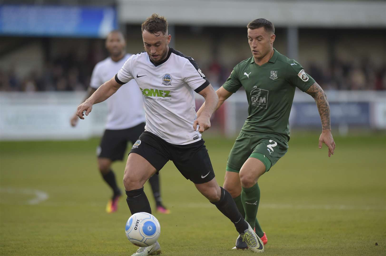 Striker Andy Cook in action for former club Tranmere Rovers, at Dover Picture: Tony Flashman