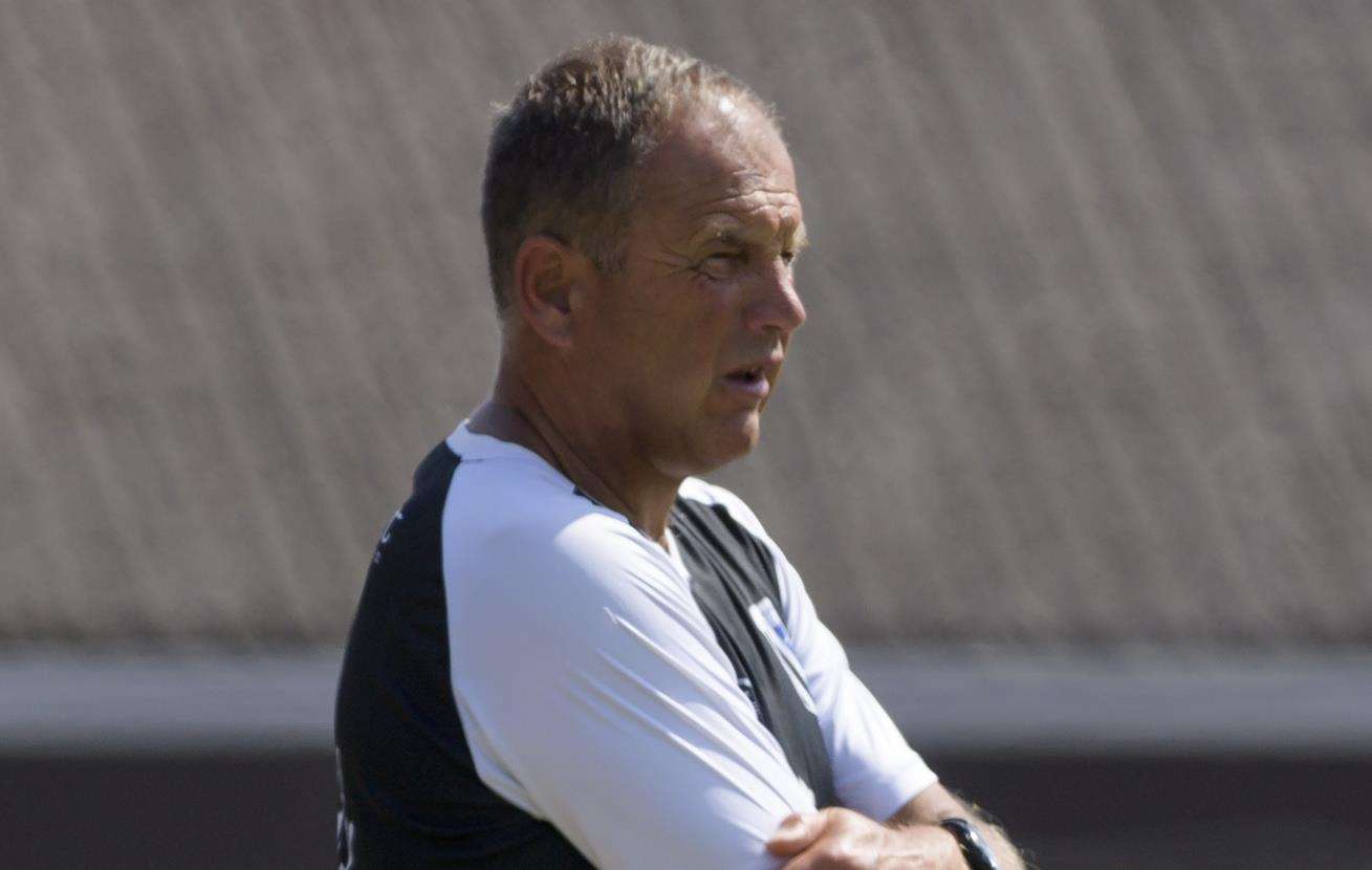 Gills manager Steve Lovell watches on at Longmead Picture: Andy Payton