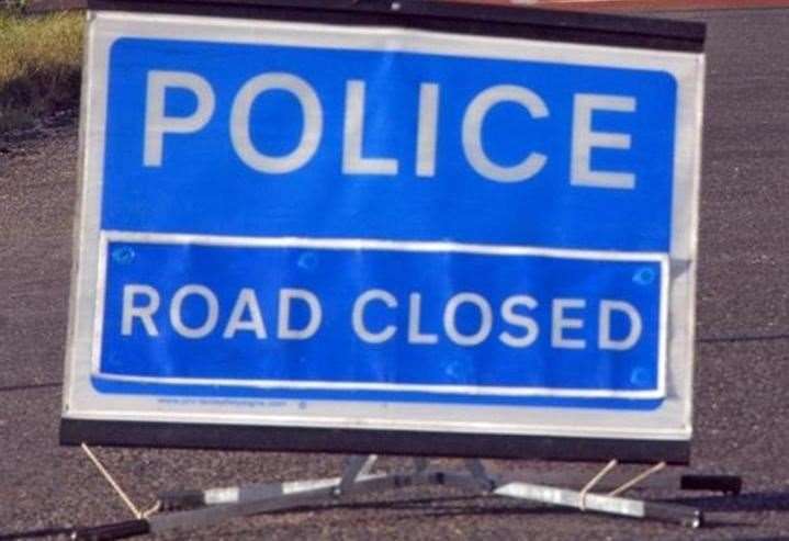 Police have closed a lane of the motorway following a crash