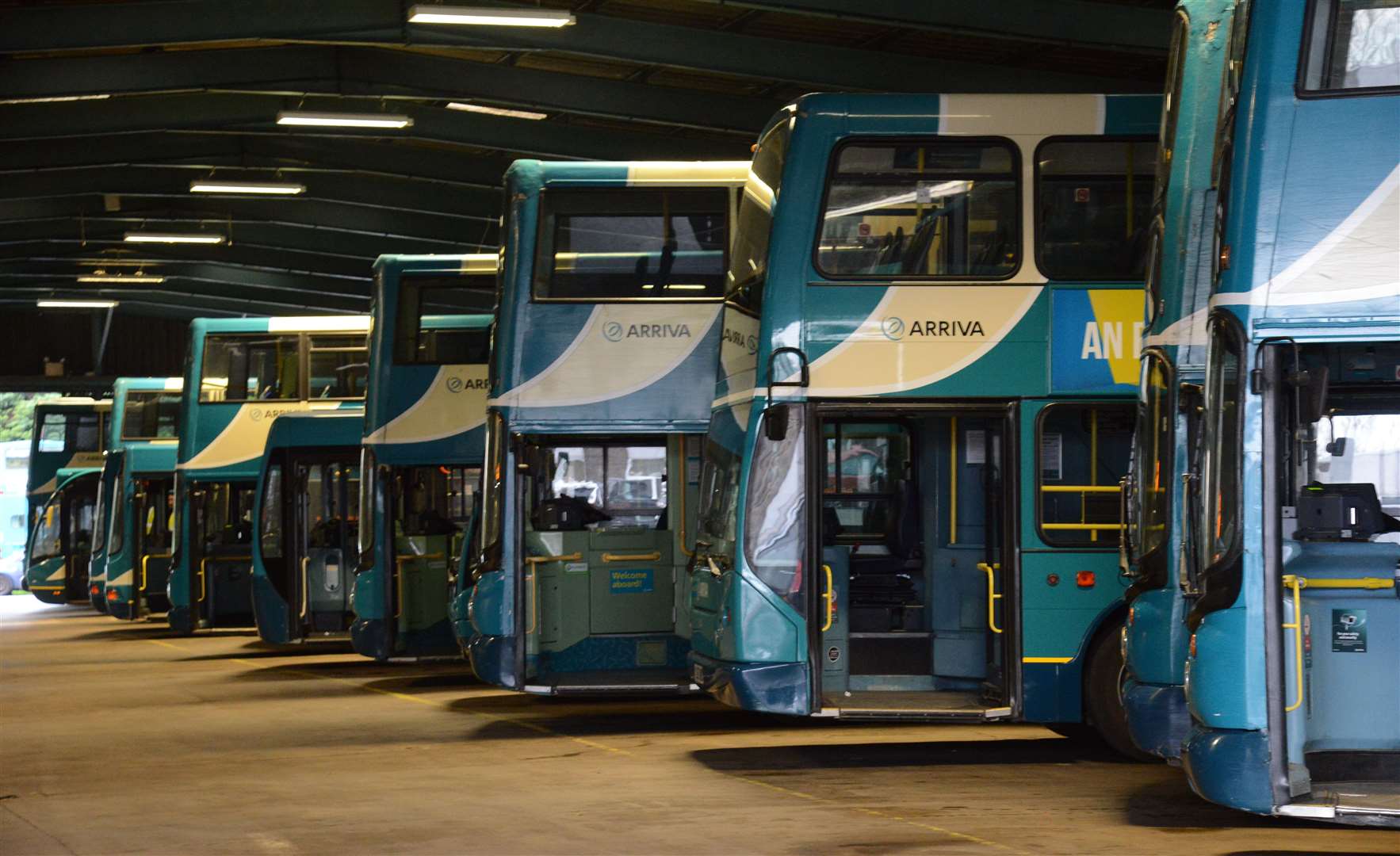 All buses were rerouted through Malling Road