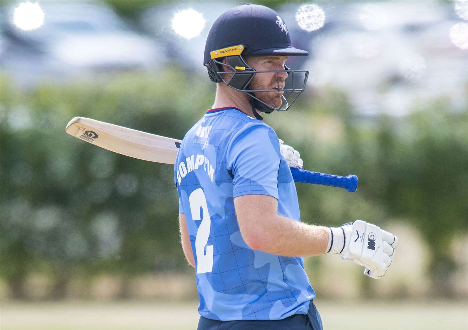 Kent's Ben Compton struck a century against Suffolk. Picture: Mark Westley