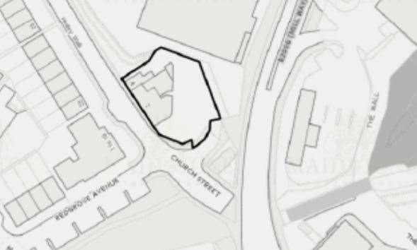 A drawing showing where the former pub is located in Church Street, Milton Regis. Picture: Swale Borough Council