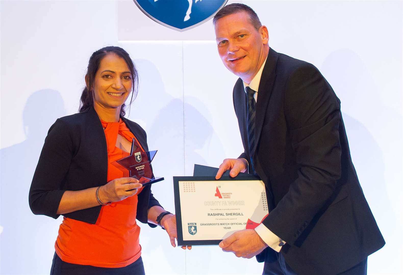 Rashpal Shergill, Grassroots Official of the Year. Picture: Kent FA