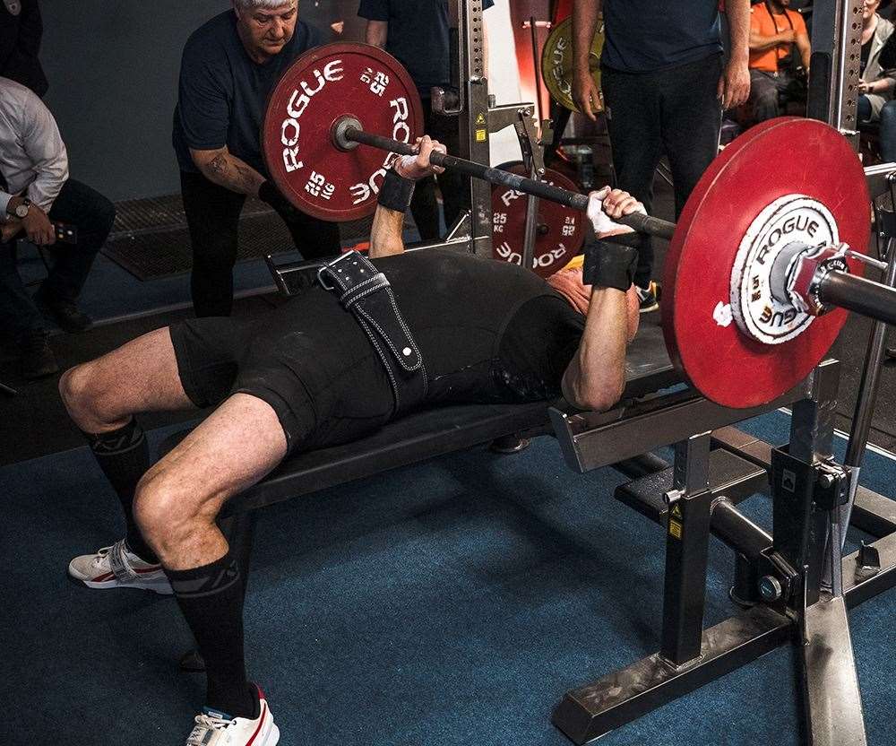 Record-breaking powerlifter Brent Gebbie. Picture: White Lights Media