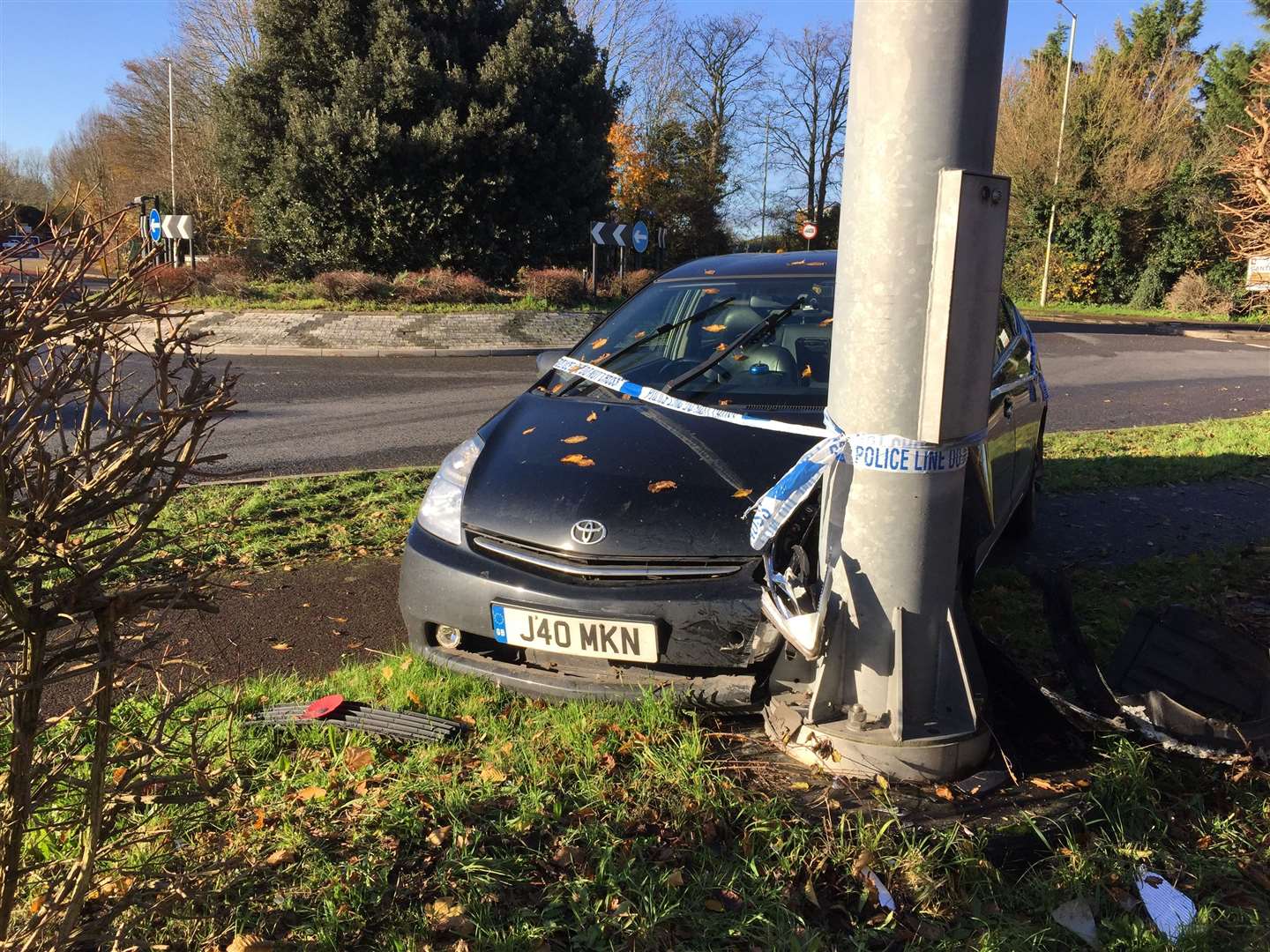 Second Crash At New Dover Road Roundabout In Canterbury Days After