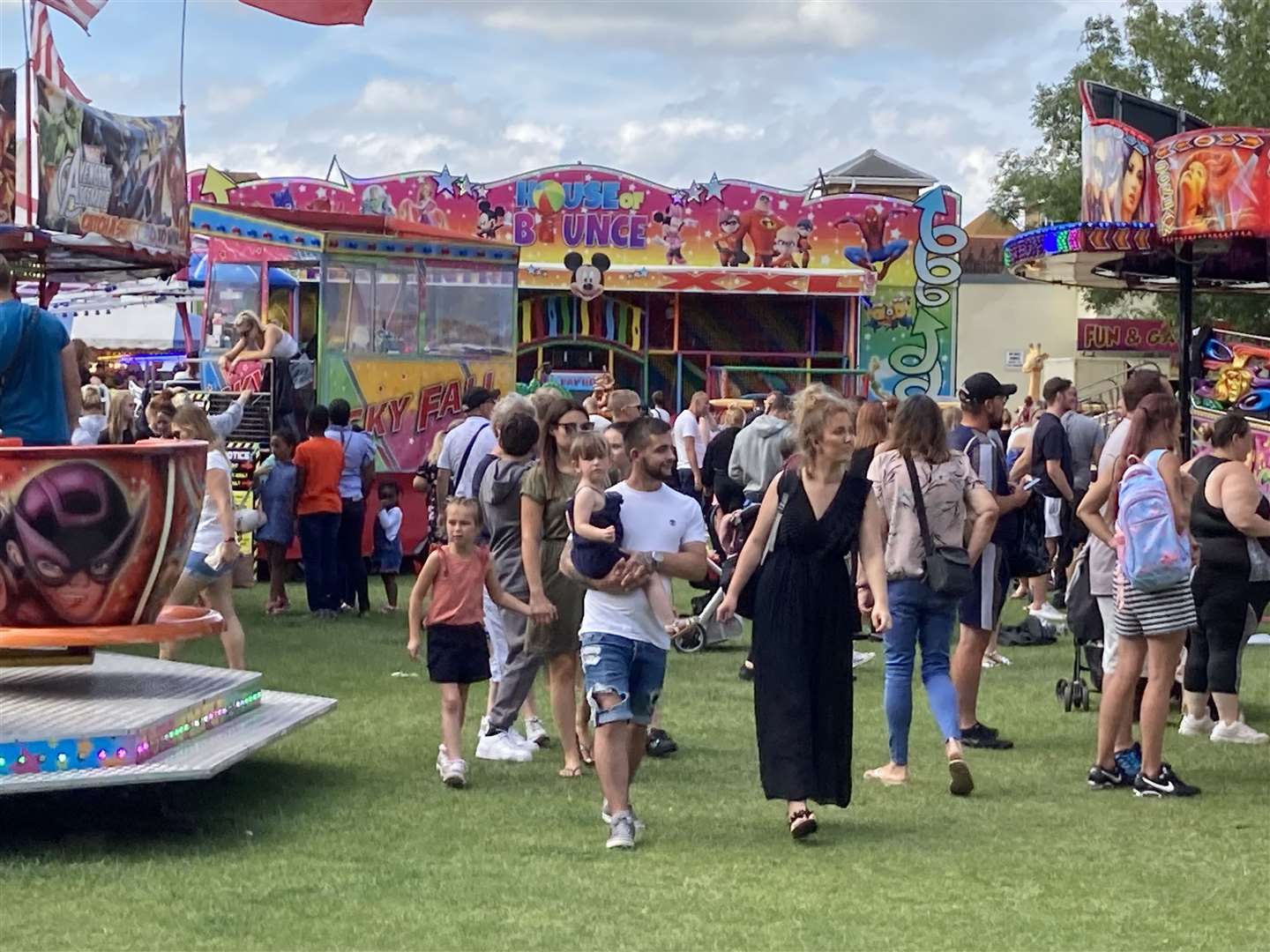 Hollands funfair set up at Beachfields where the festivities continued