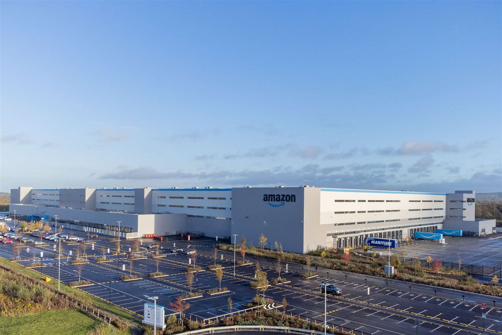 Amazon’s fulfilment centre in Swindon (Ben Birchall/PA)