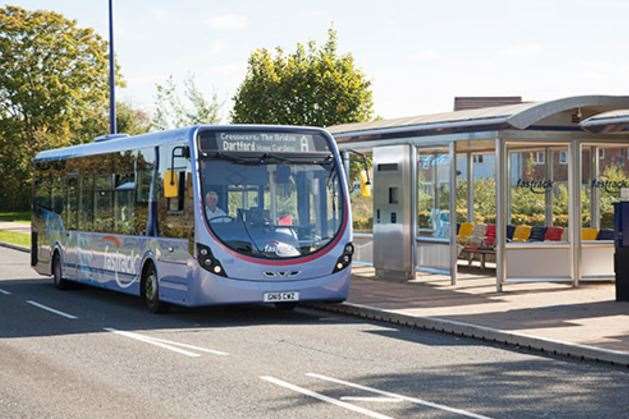 The Fastrack buses run on dedicated bus lanes. Picture: Fastrack