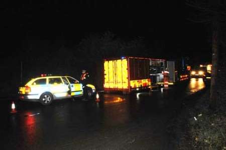 Emergency services at the scene of the search on Wednesday. Picture: NICK JOHNSON