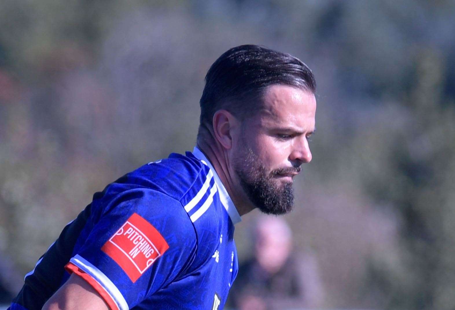 Margate player-manager Ben Greenhalgh - has been delighted to see former team-mate Martial Godo’s progress at Premier League club Fulham. Picture: Stuart Watson