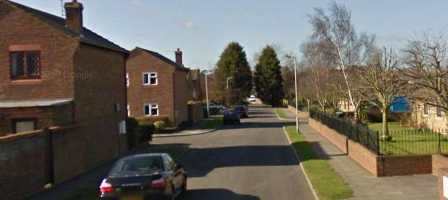 The incident reportedly happened in Churchill Avenue, Herne Bay. Picture: Google Street View