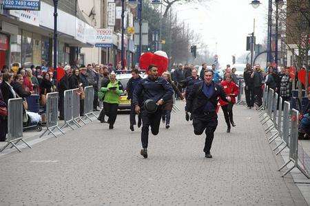 Pancake race Gravesend