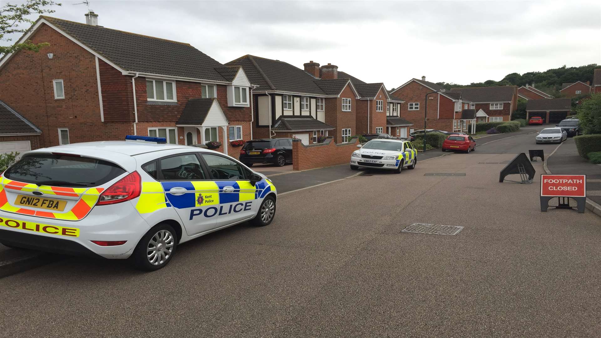Police are at the scene at Goldsworth Drive, Strood
