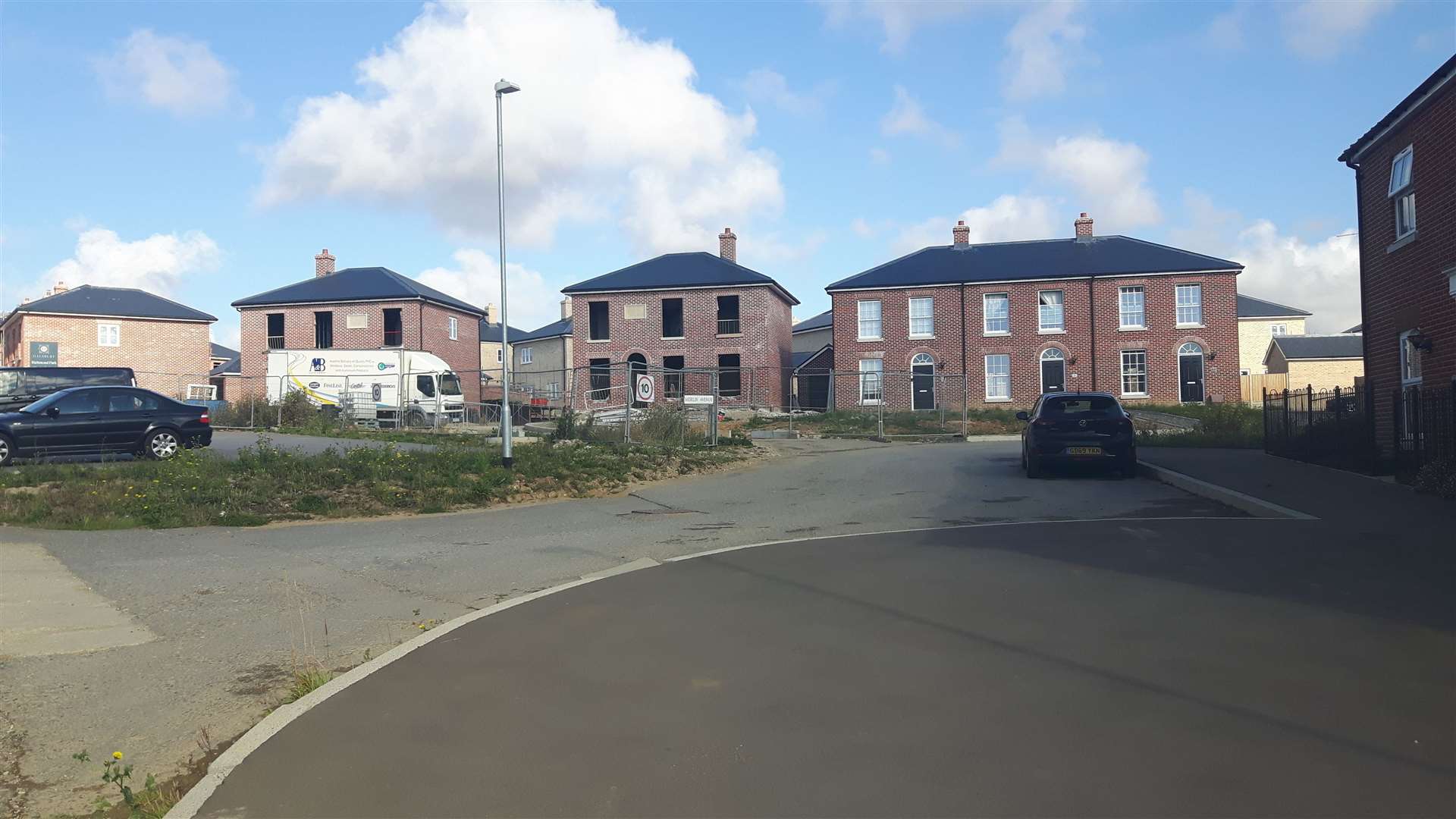 Progress in the building of homes at Richmond Park, as at last August.