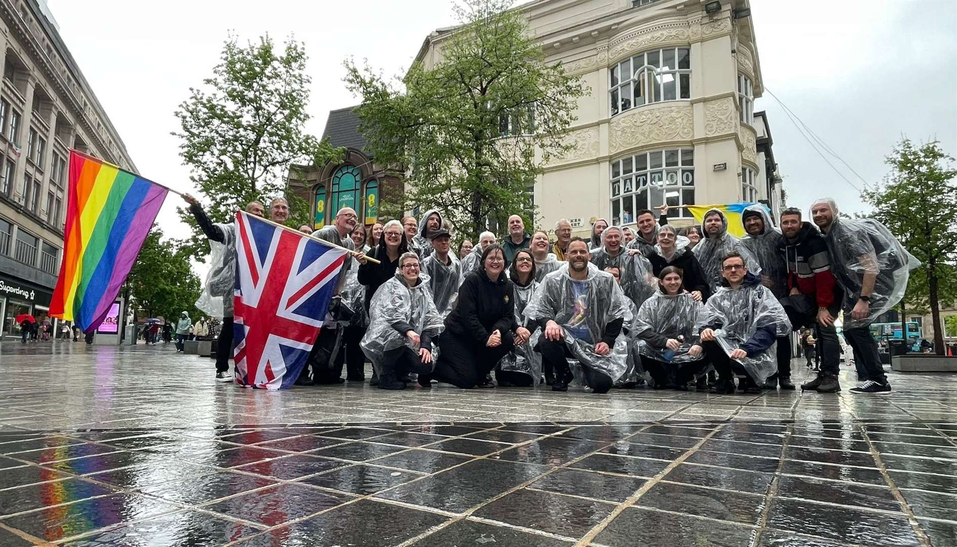 Proud Marys performing on Church Street in Liverpool (Natalie Nolan/PA)