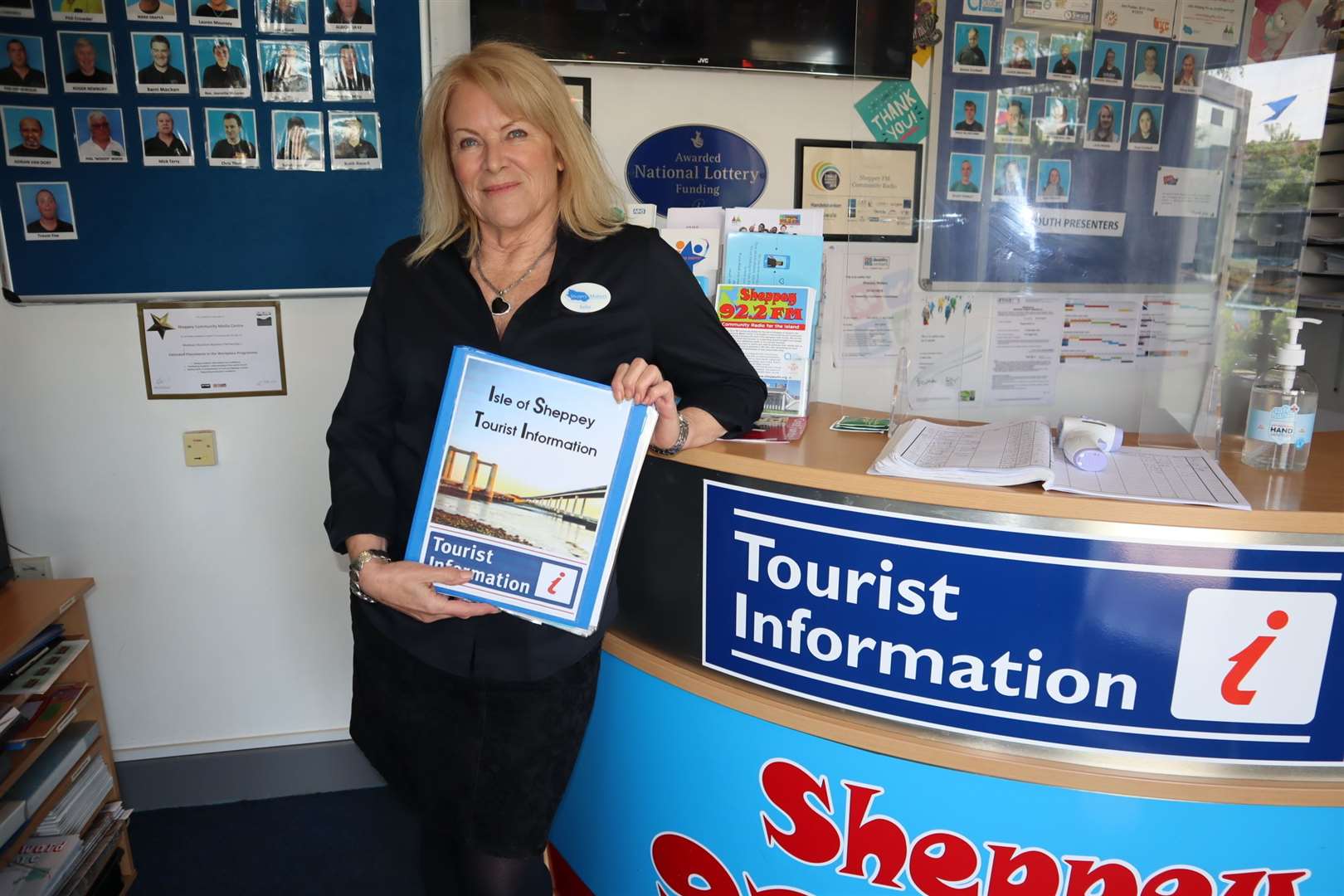 Sheppey FM project manager Julie Nicholls inside the new-look Tourist Information Centre in Sheerness. Picture: John Nurden
